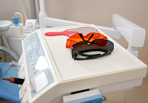 Beskyttelsesbriller dentalkonsol